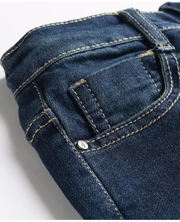 Pine Kids Denim Woven Tinted Full Length Jeans - Blue