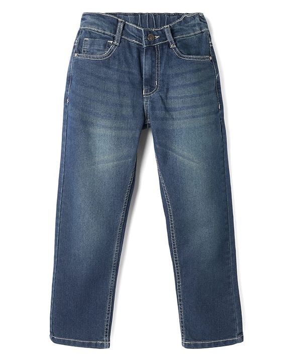 Pine Kids Denim Woven Tinted Full Length Jeans - Blue
