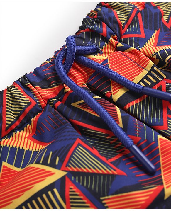 Babyhug Tafetta Water Repellant Printed Swimming Trunk - Multicolor