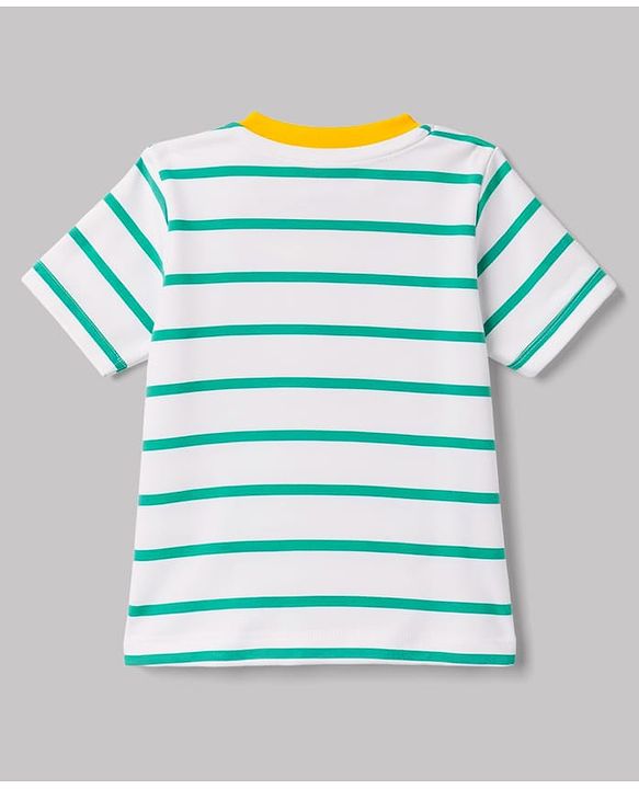 Babyhug 100% Cotton Knit T-Shirts with Graphics Half Sleeves Yellow 0-3 Months Pack of 3