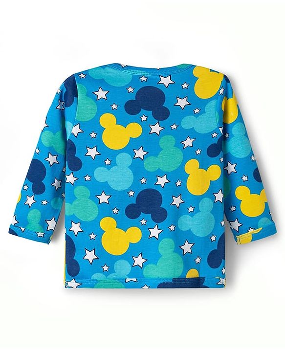 Babyhug Disney 100% Cotton Knit Full Sleeves Jhablas With Micky Mouse Graphics Pack Of 2 - Multicolor