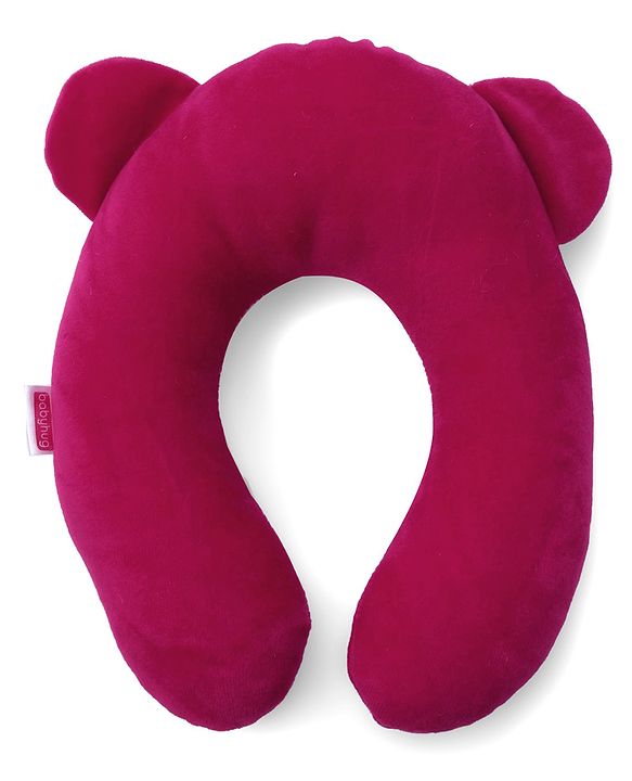 Babyhug Velour Neck Support Pillow Fish Print - Pink