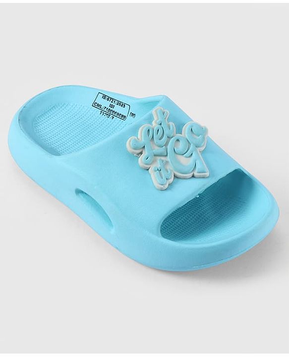 Pine Kids Disney Slip On Flip Flop With Frozen Applique - Light Blue