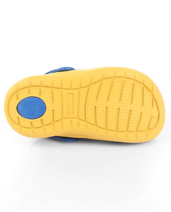Cute Walk by Babyhug Back Strap Closure Clogs With Rocket Applique - Yellow