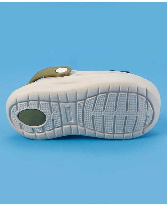 Cute Walk by Babyhug Slip On Clogs With Bear Applique -Green