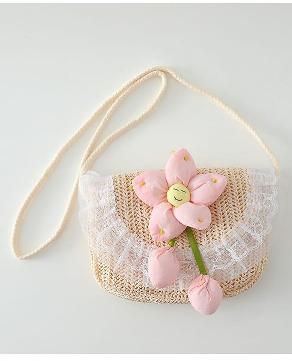 Babyhug Free Size Sling Bag with Floral Applique -Yellow