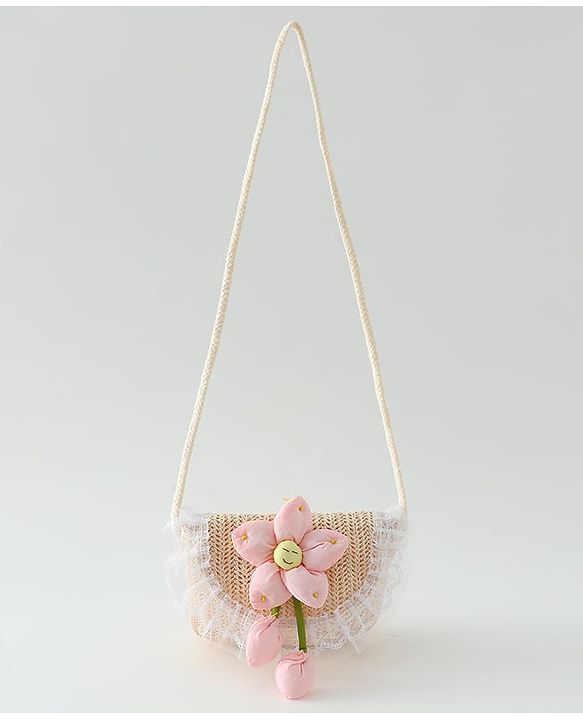 Babyhug Free Size Sling Bag with Floral Applique -Yellow