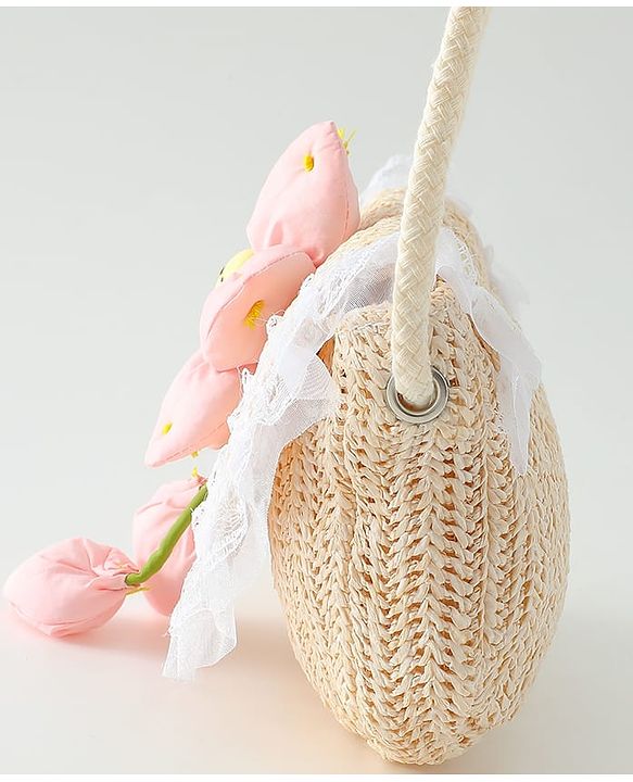 Babyhug Free Size Sling Bag with Floral Applique -Yellow