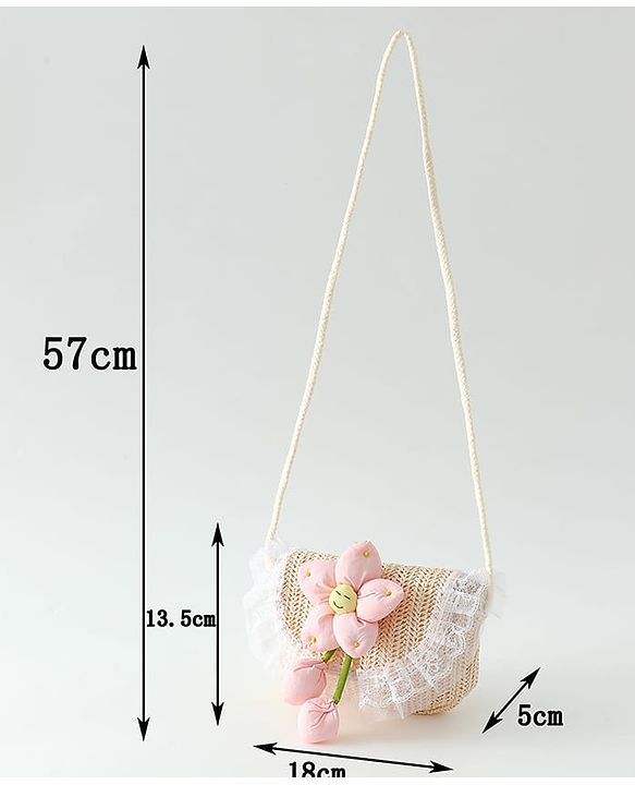 Babyhug Free Size Sling Bag with Floral Applique -Yellow