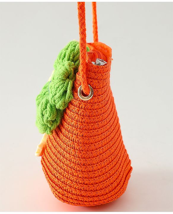 Babyhug Floral Applique Sling Bag Free Size - Orange