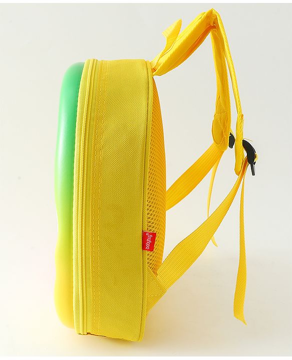 Babyhug Free Size Fashion Backpack With Unicorn Print - Yellow