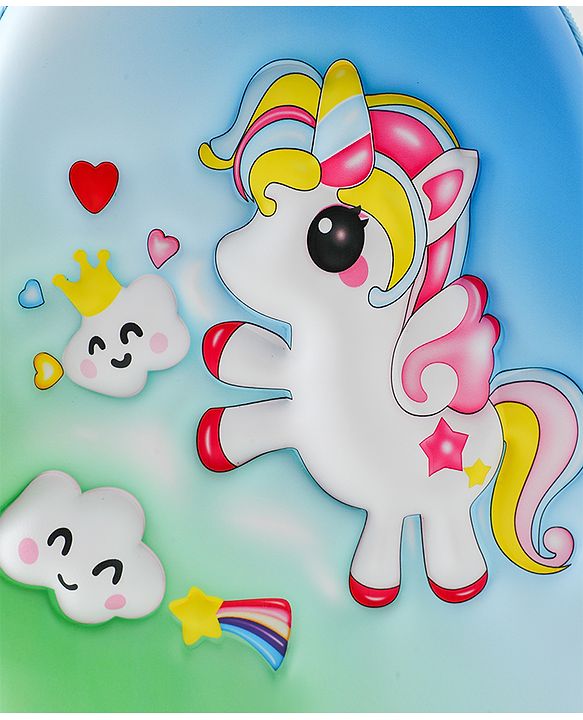 Babyhug Free Size Fashion Backpack With Unicorn Print - Yellow