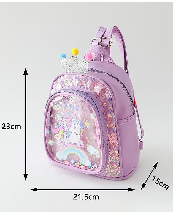Babyhug Fashion Backpacks Free Size - Purple