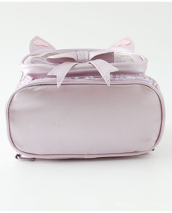 Babyhug Dreamy Glitter Kids Backpack - Purple