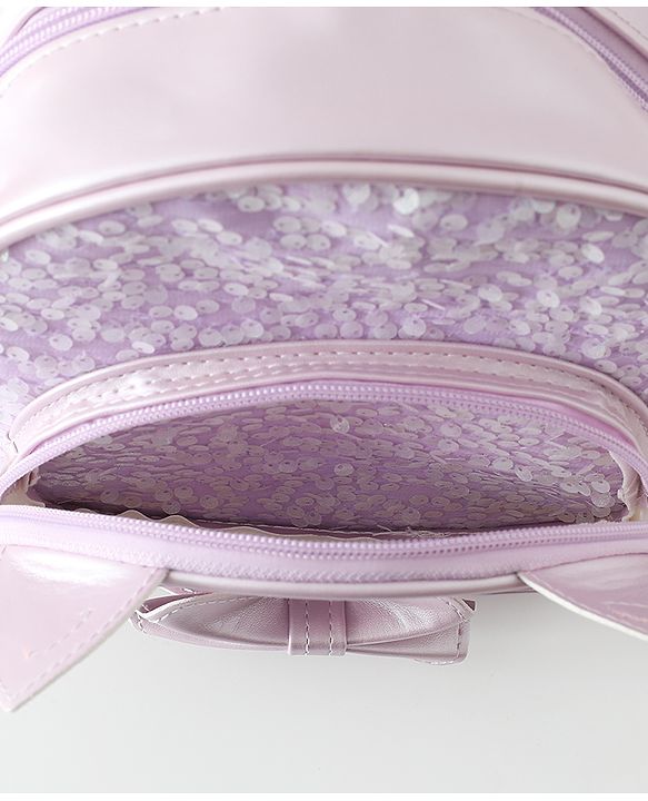 Babyhug Dreamy Glitter Kids Backpack - Purple
