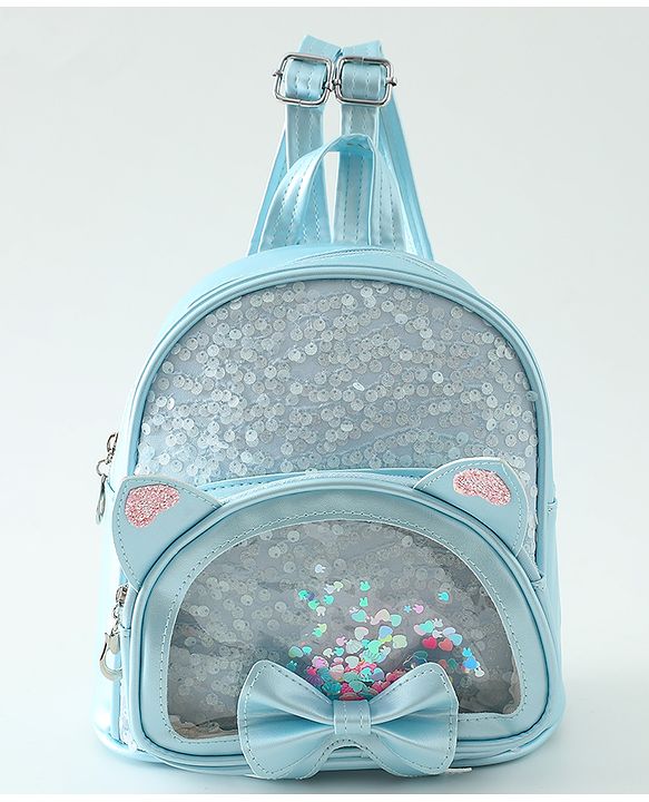 Babyhug Dreamy Glitter Kids Backpack - Purple