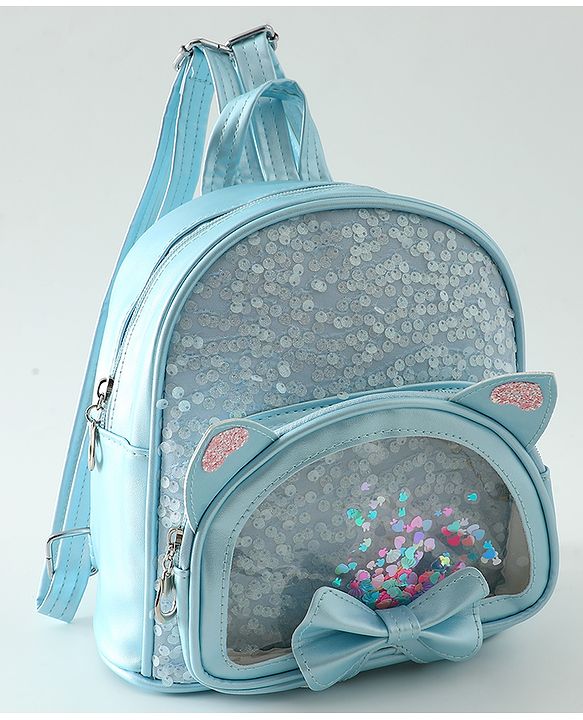 Babyhug Dreamy Glitter Kids Backpack - Purple