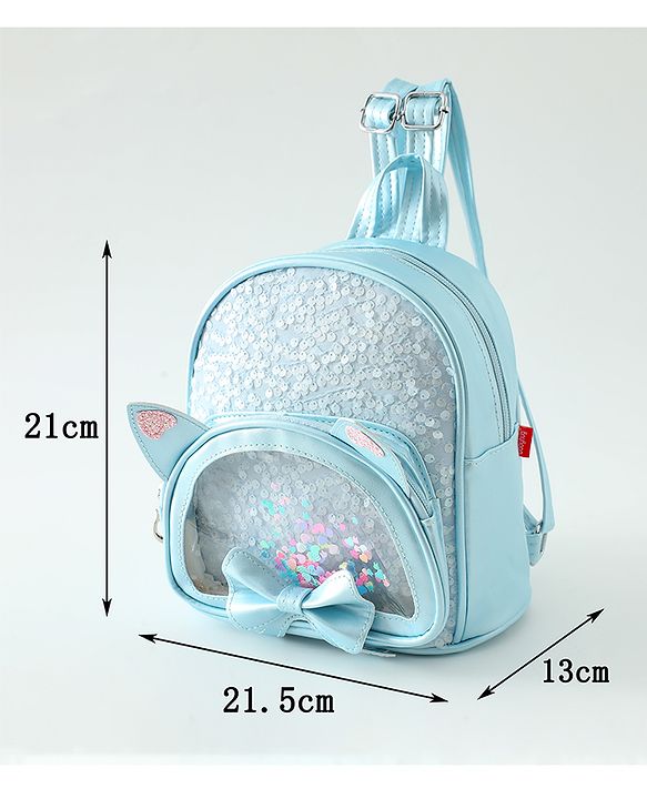 Babyhug Dreamy Glitter Kids Backpack - Purple