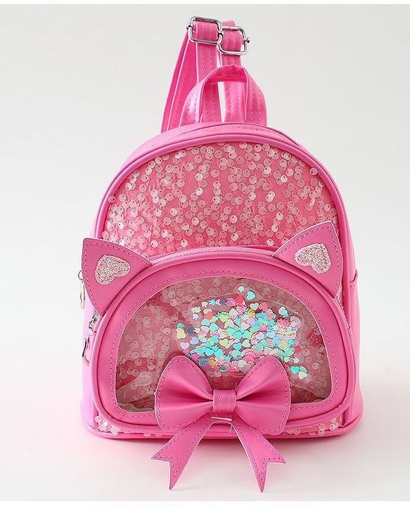 Babyhug Dreamy Glitter Kids Backpack - Purple