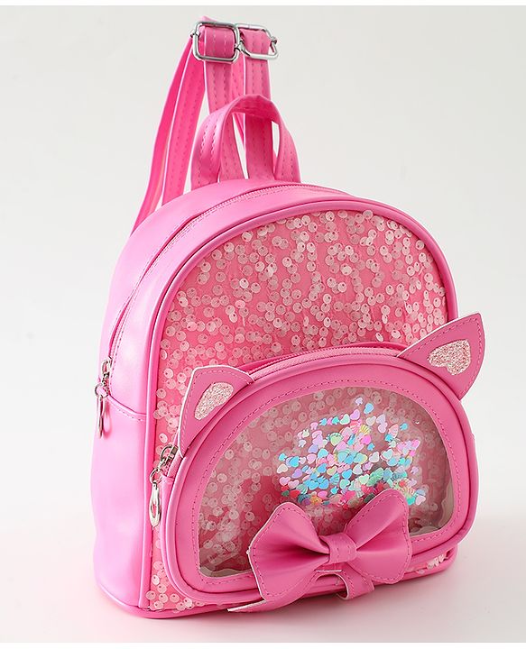Babyhug Dreamy Glitter Kids Backpack - Purple