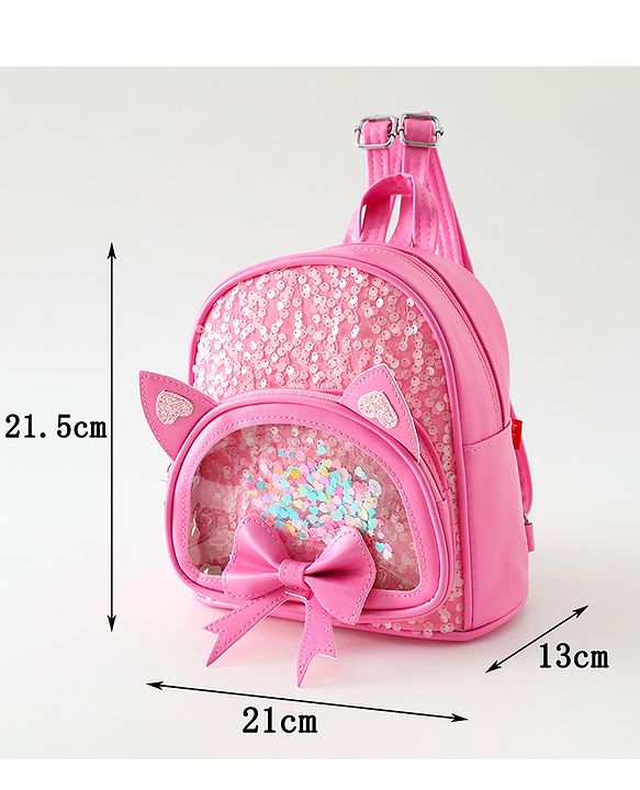 Babyhug Dreamy Glitter Kids Backpack - Purple