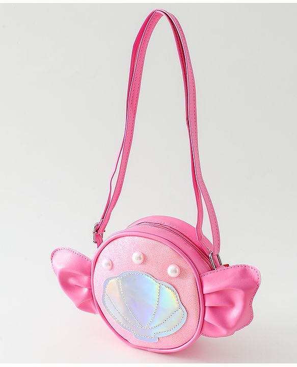 Pine Kids Sling Bag with Girl Design - Pink