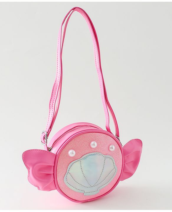 Pine Kids Sling Bag with Girl Design - Pink