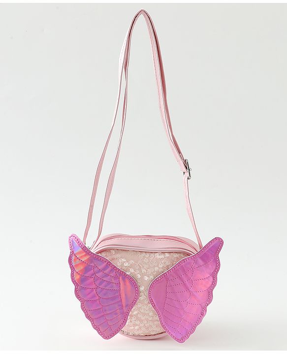 Babyhug Flutter Wings Kids Sling  Bag - Pink