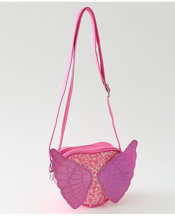 Babyhug Flutter Wings Kids Sling  Bag - Pink