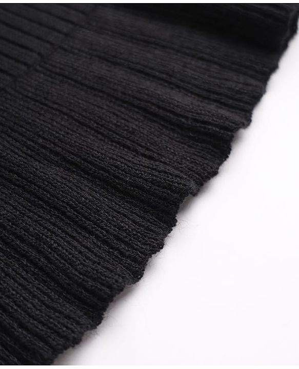 Babyhug Knit Full Sleeves Hearts Embroidered Pullover Sweater - Black