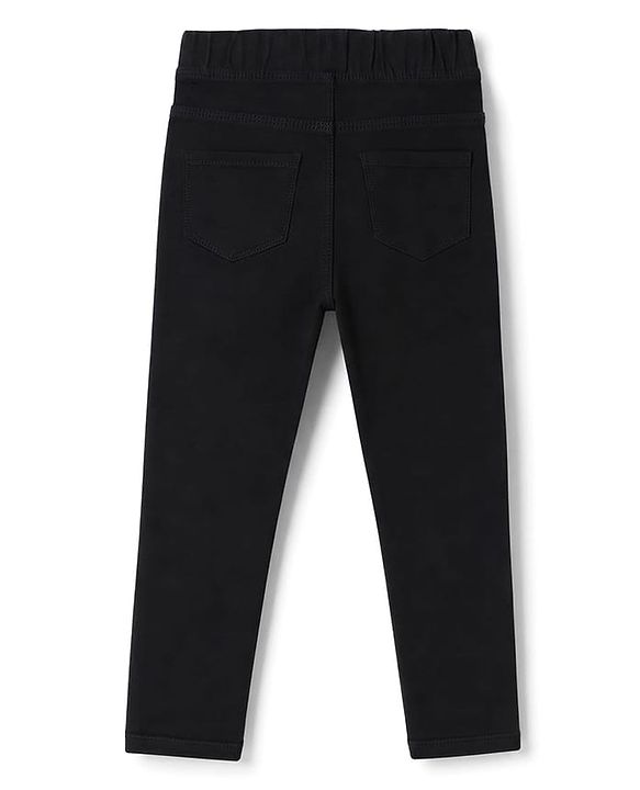 Babyhug Denim Full Length Skinny Fit Jeggings With Stretch - Light Blue