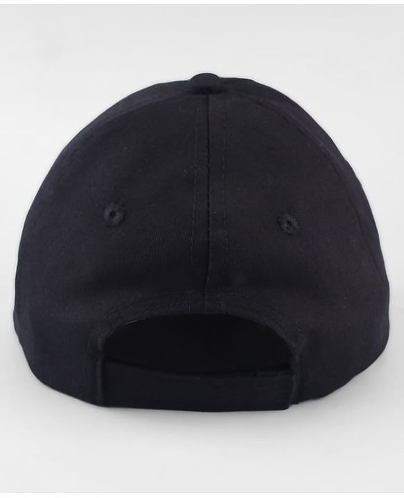 Pine Kids Marvel Cotton Woven Baseball Cap With Captain America Graphics Black - Diameter 17 cm