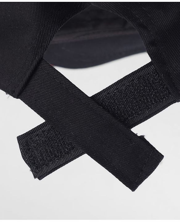 Pine Kids Marvel Cotton Woven Baseball Cap With Captain America Graphics Black - Diameter 17 cm