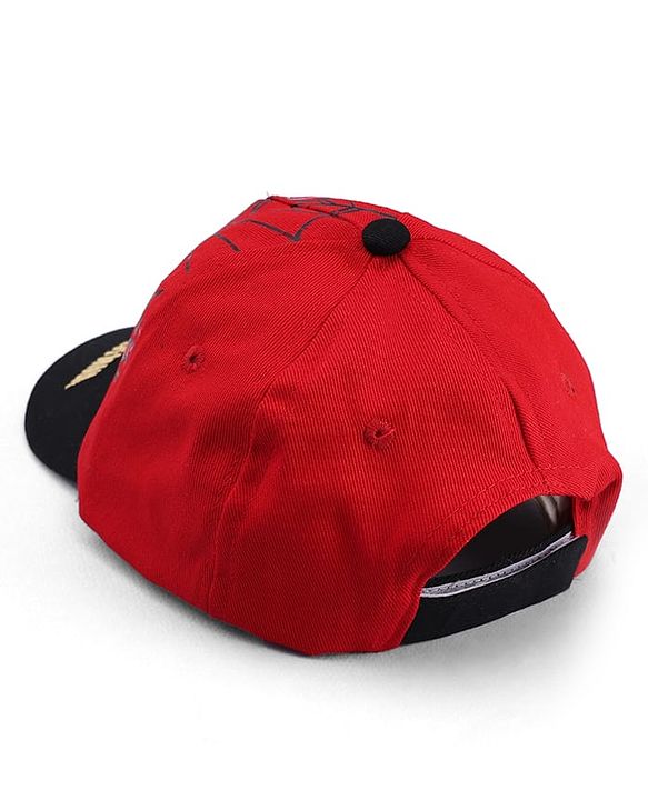 Pine Kids Marvel Cotton Woven Spiderman Graphics  Summer Cap Red - Diameter 16 cm