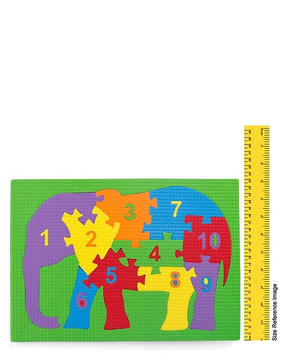 Babyhug Early Learning Educational Foam Number Puzzle Set - Car & Engine Theme| Pack of 2| Colourful Number Recognition Puzzle| Preschool Learning Toy| Fine Motor Skills & Brain Development
