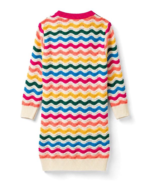 Pine Kids Knit Full Sleeves Pullover Sweater  - Dark Pink
