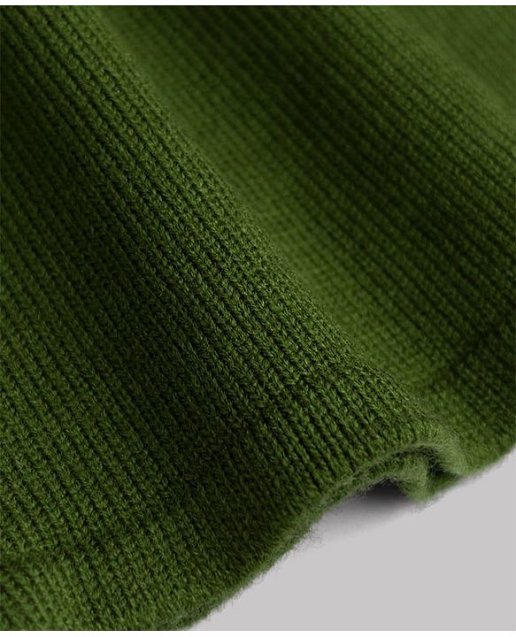 Pine Kids Knit Full Sleeves Solid Woolen Dress - Green