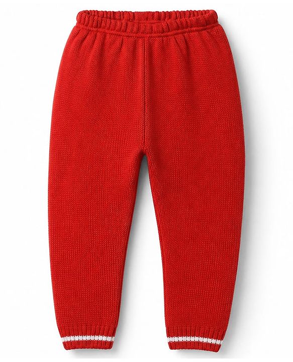Babyhug Cable Knit Full Sleeves Sweater Set - Red
