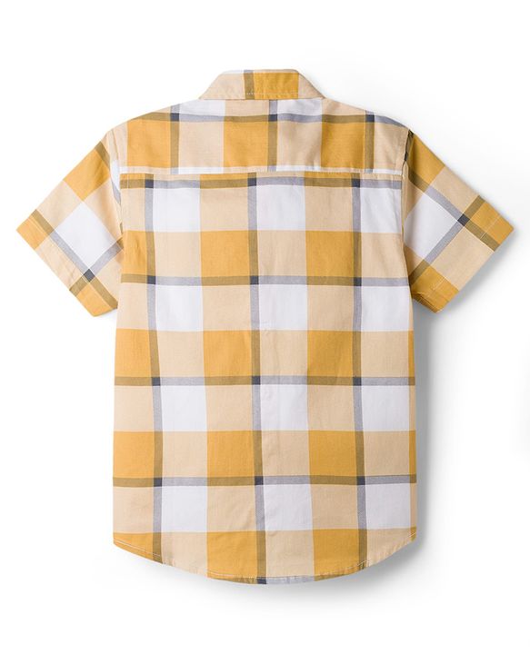 Pine Kids Cotton Woven Checks Shirt Half Sleeves Multi Color 4-5 Years