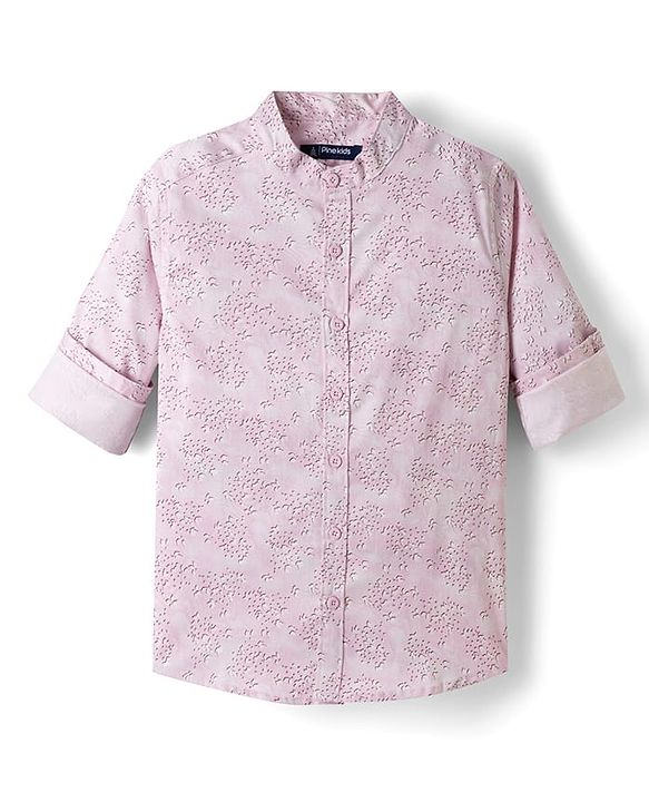 Pine Kids 100% Cotton Woven Full Sleeves Abstract Printed Shirt - Multicolor