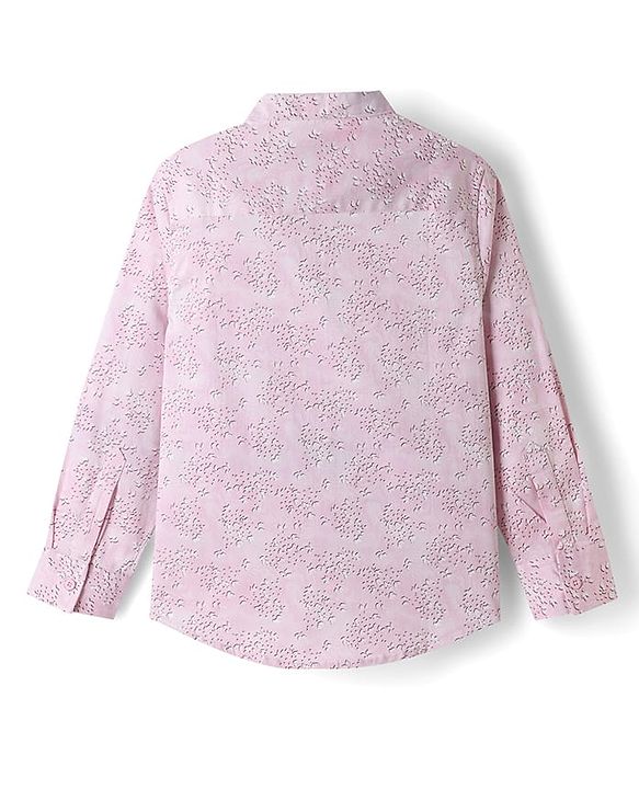 Pine Kids 100% Cotton Woven Full Sleeves Abstract Printed Shirt - Multicolor