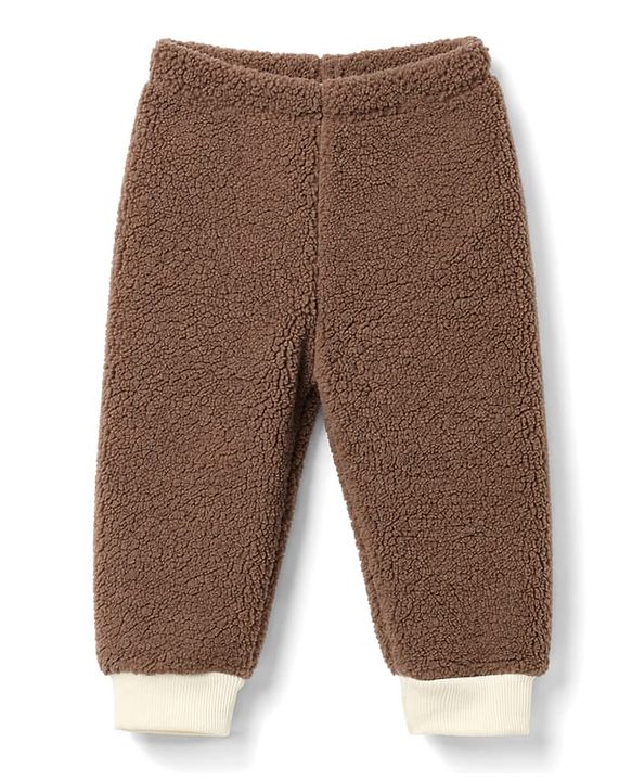 Babyhug  Fur Woven Full Raglan Sleeves Hooded Winter Wear Suit Teddy Patch - White & Brown