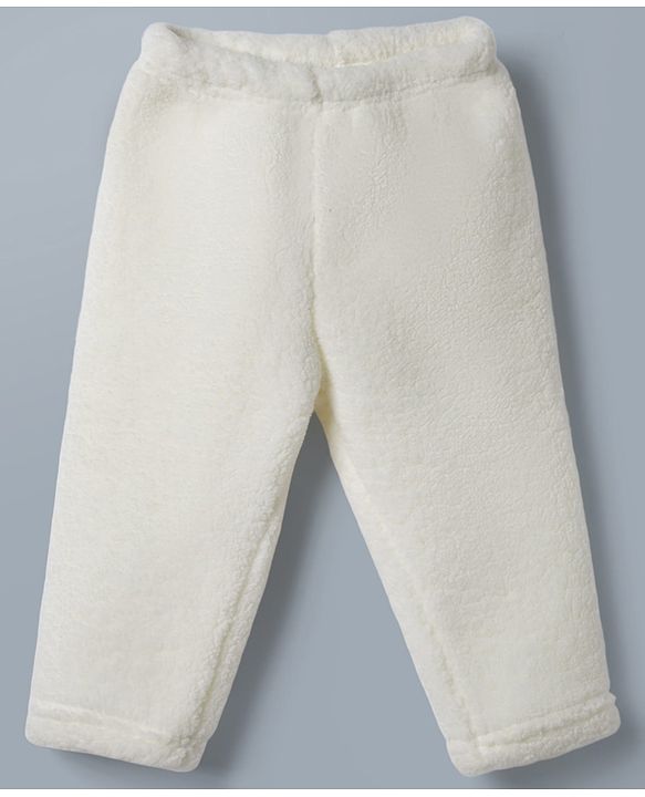 Babyhug Fur Woven Full Sleeves Hooded Winter Wear Suit Teddy Patch - White
