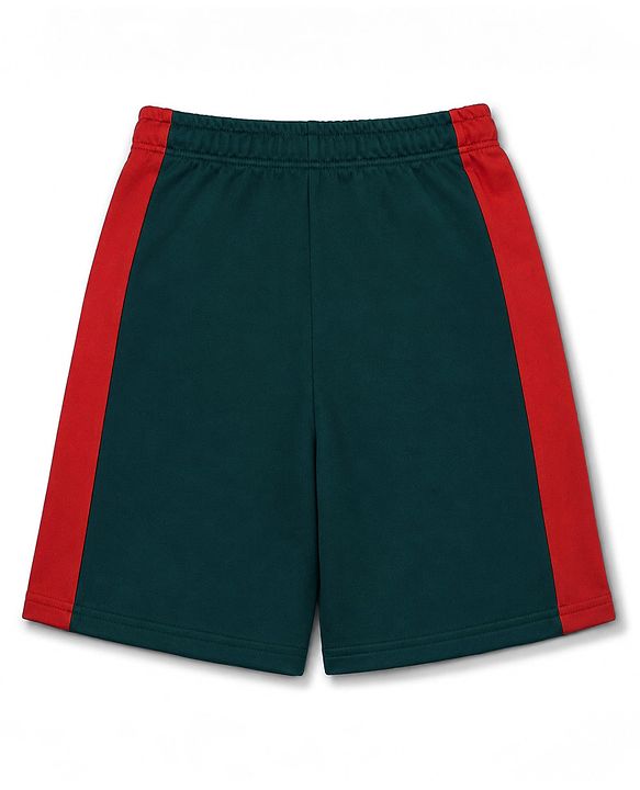 Pine Active Knit Half Raglan Sleeves Football Tee & Shorts Set - Green