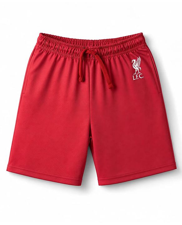 Pine Active Knit Half Sleeves Liverpool Fan Club Printed T-Shirt & Shorts Football Jersey Set - Maroon
