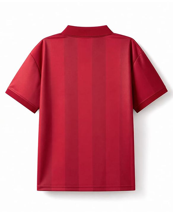 Pine Active Knit Half Sleeves Liverpool Fan Club Printed T-Shirt & Shorts Football Jersey Set - Maroon