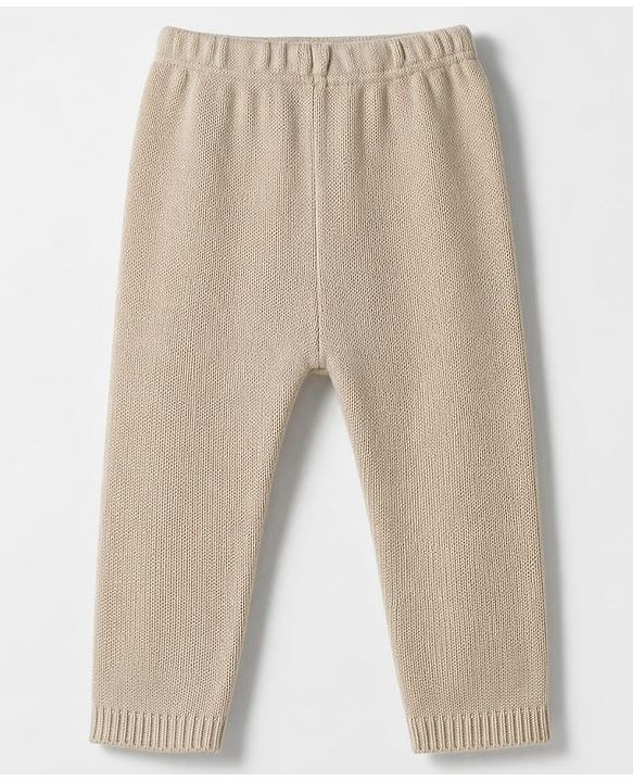 Babyhug Knit Full Sleeves Sweater Set With Vehicles Design - Cream