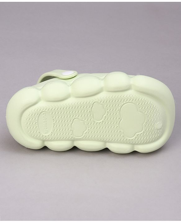 Cute Walk by Babyhug Clogs with Backstrap & Penguin Applique - Green