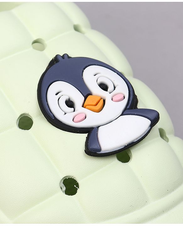 Cute Walk by Babyhug Clogs with Backstrap & Penguin Applique - Green