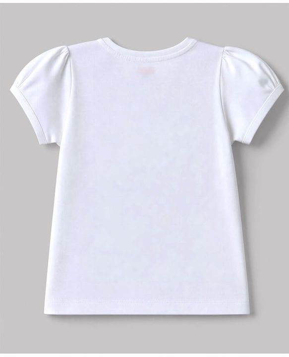 Babyhug 100% Cotton Knit Half Sleeves Bunny Printed T-Shirt & Shorts Night Suit - White